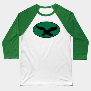 Eagles Batman Logo - Kelly Green Baseball T-Shirt